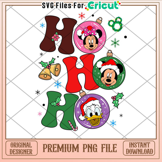Disney Christmas Ho Ho Ho PNG