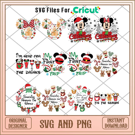 Disney Christmas trip svg bundle