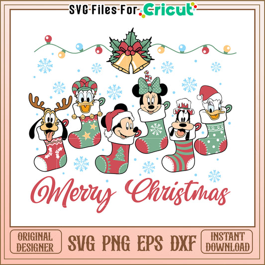 Disney Christmas SVG Cut Files