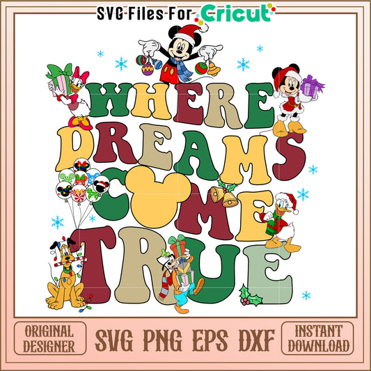 Disney Christmas SVG Design