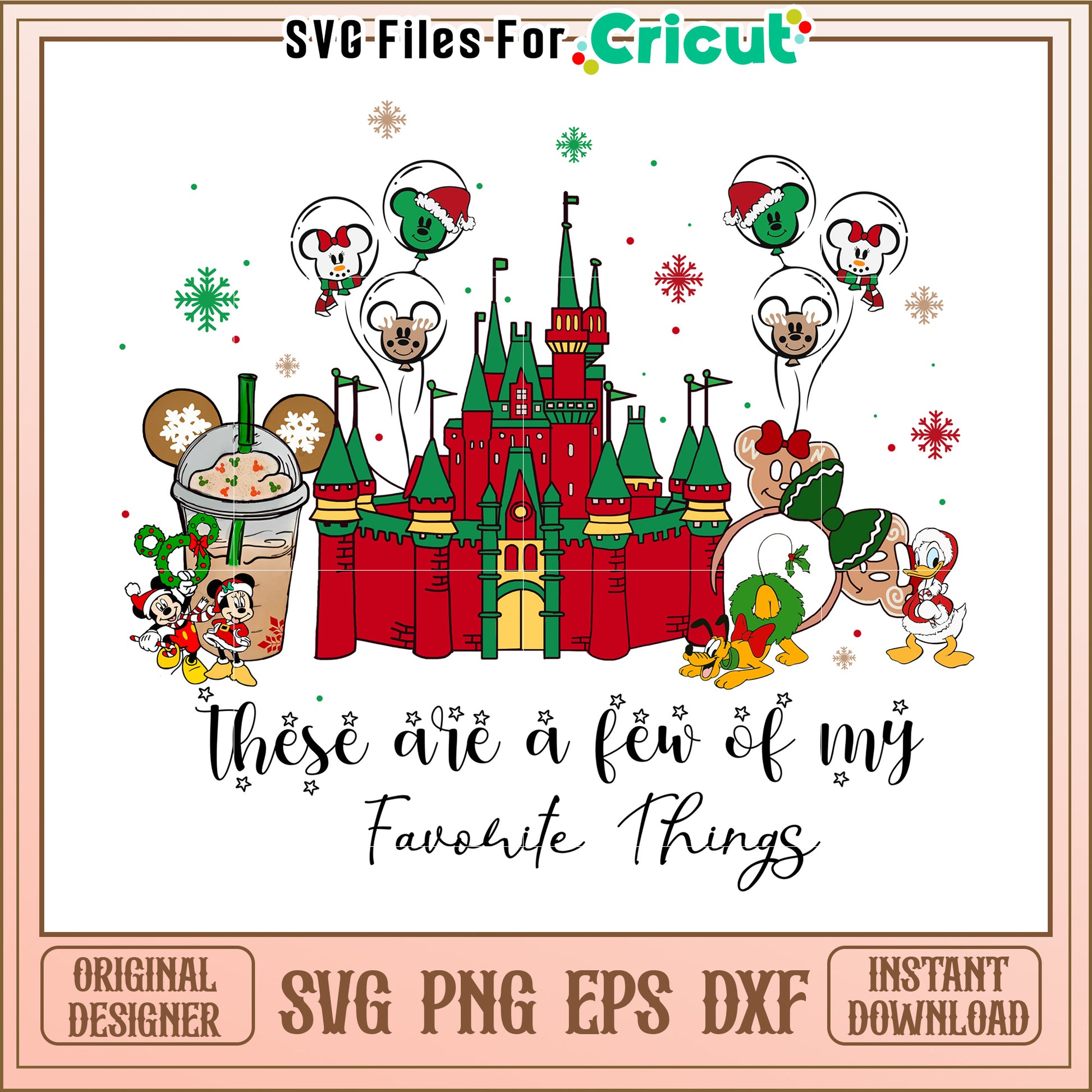 Disney Christmas SVG Design Download