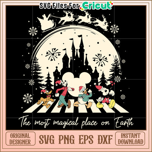Disney Christmas SVG Magical Place Design