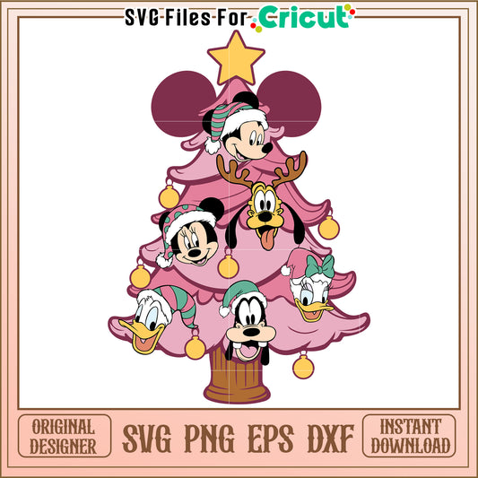 Disney Christmas Tree SVG PNG EPS DXF