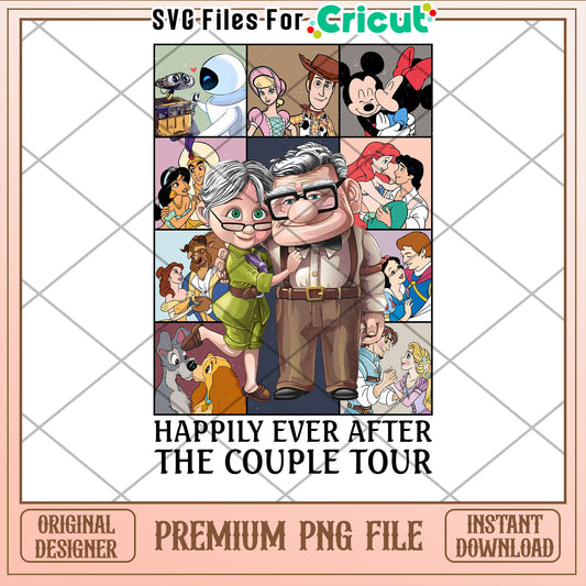 Disney Couples PNG Sublimation Design