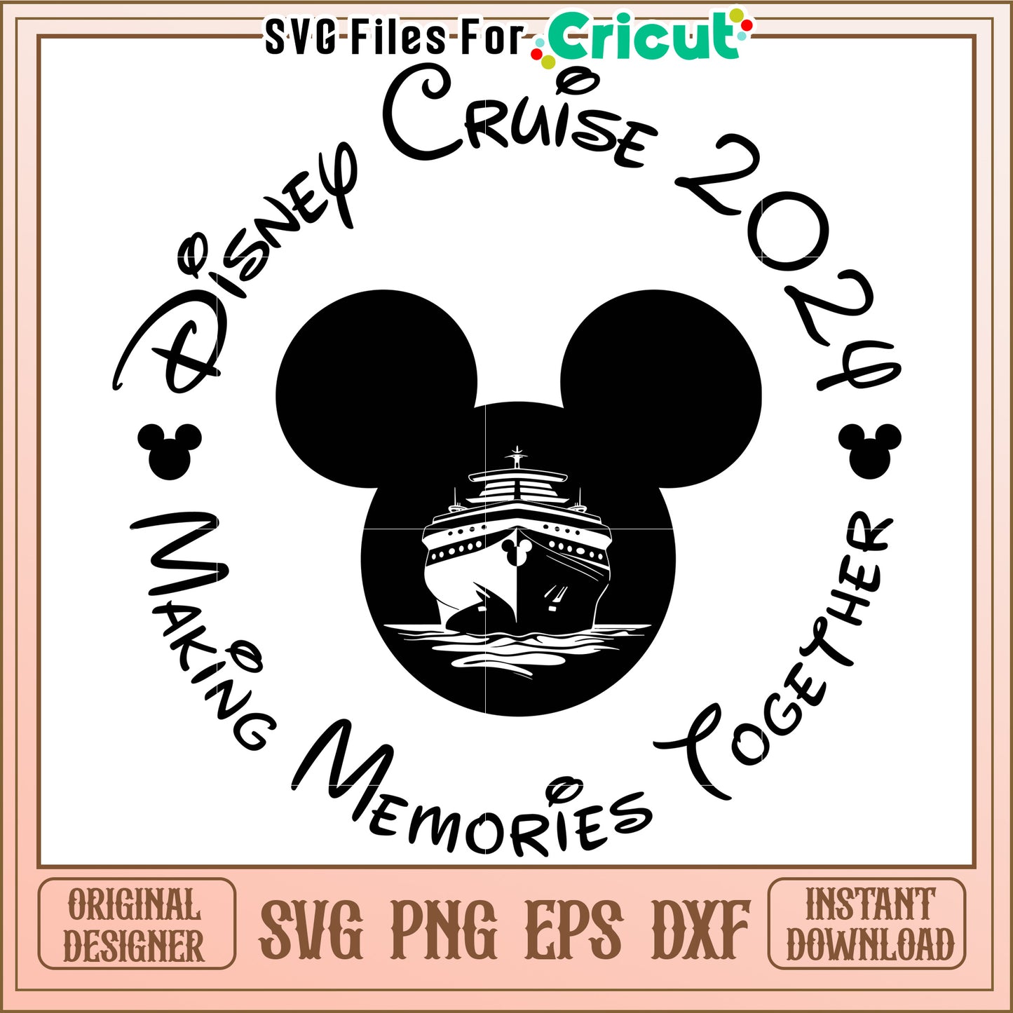 Disney Cruise 2024 SVG Mickey Mouse