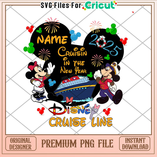 Disney Cruise 2025 PNG Family Design
