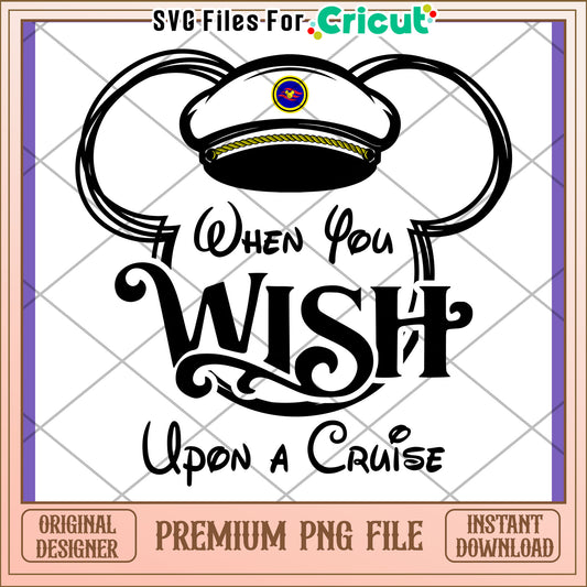 Disney Cruise Wish PNG Design