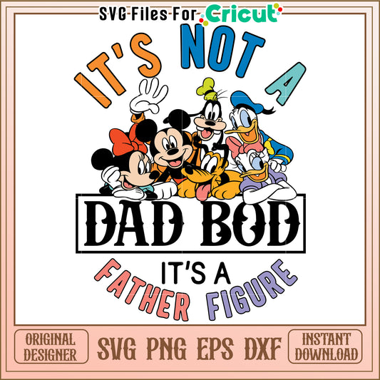 Disney Dad Bod SVG Design Instant Download