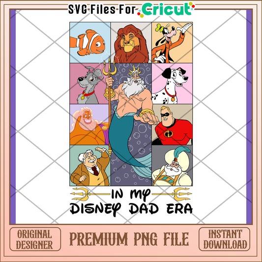 Disney Dad Era PNG Sublimation Design