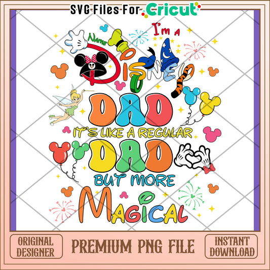 Disney Dad PNG Design - Instant Download