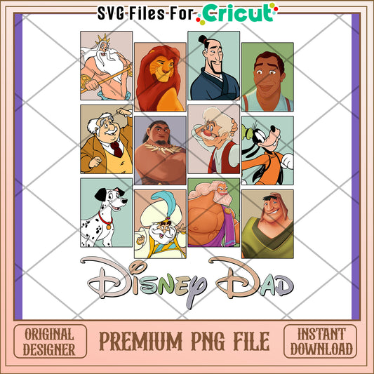 Disney Dad PNG Premium Instant Download