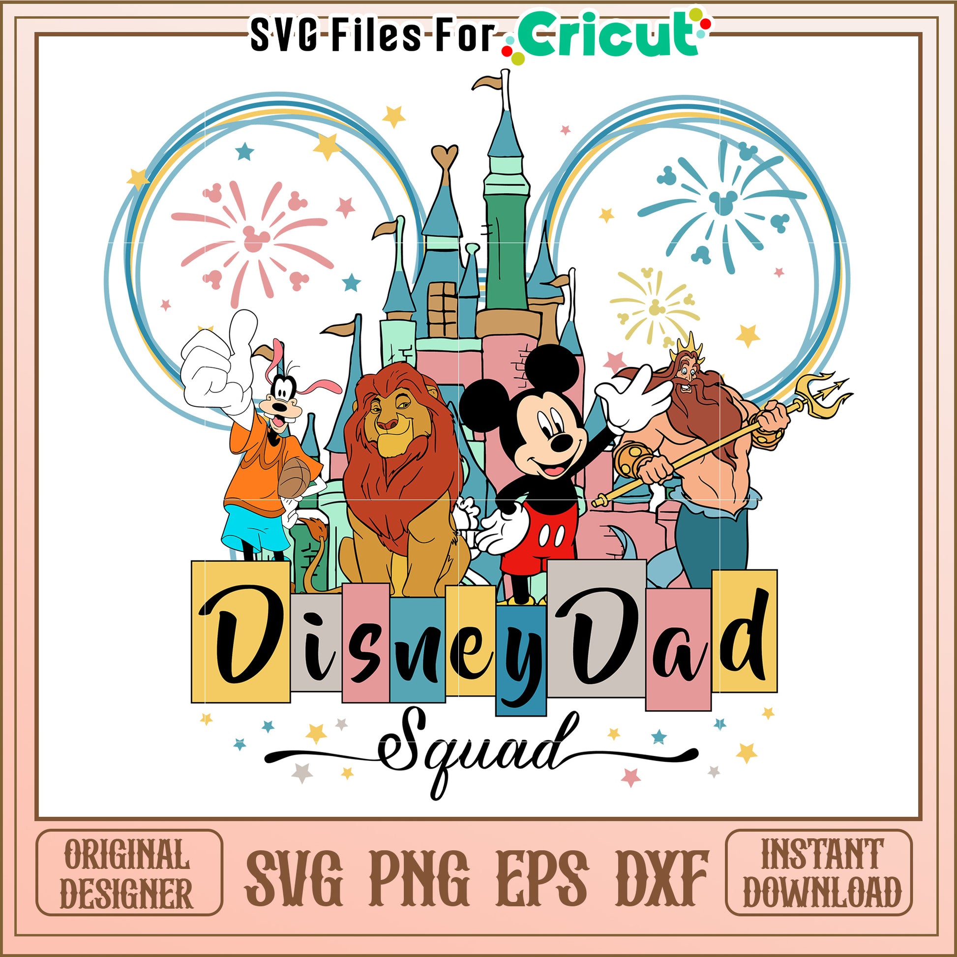 Disney Dad Squad SVG Design Download