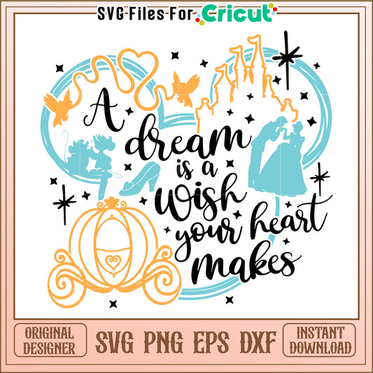 Disney Dream Wish SVG Cut File