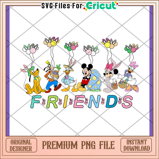 Disney Easter Friends PNG Design