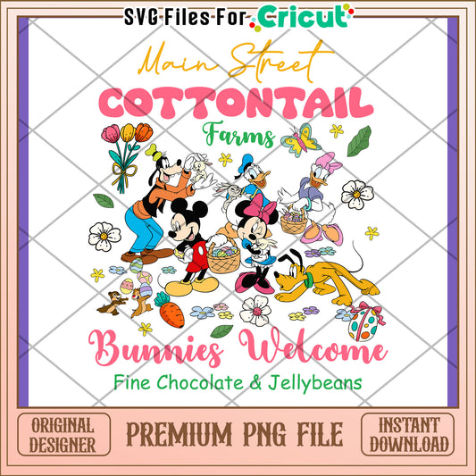 Disney Easter PNG Bunnies Welcome Design