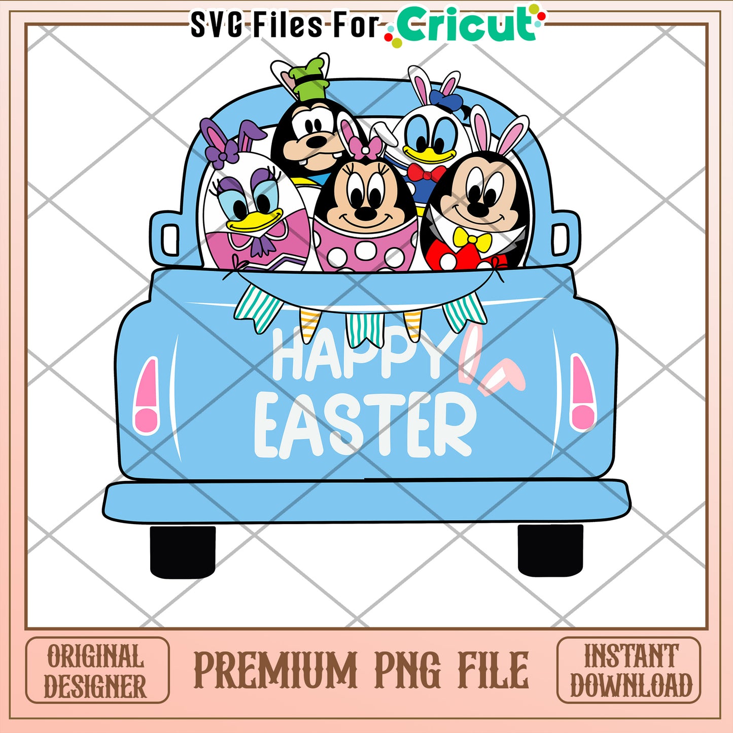 Disney Easter Truck PNG Download