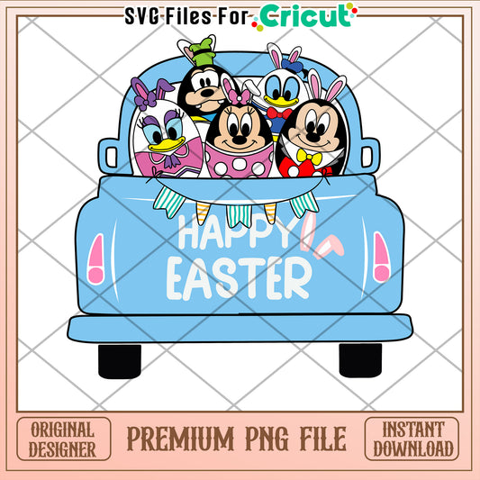 Disney Easter Truck PNG Download