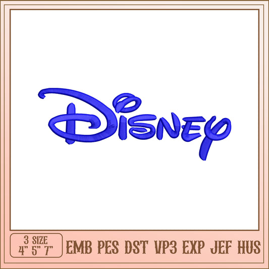 Disney Embroidery Design 3 Sizes
