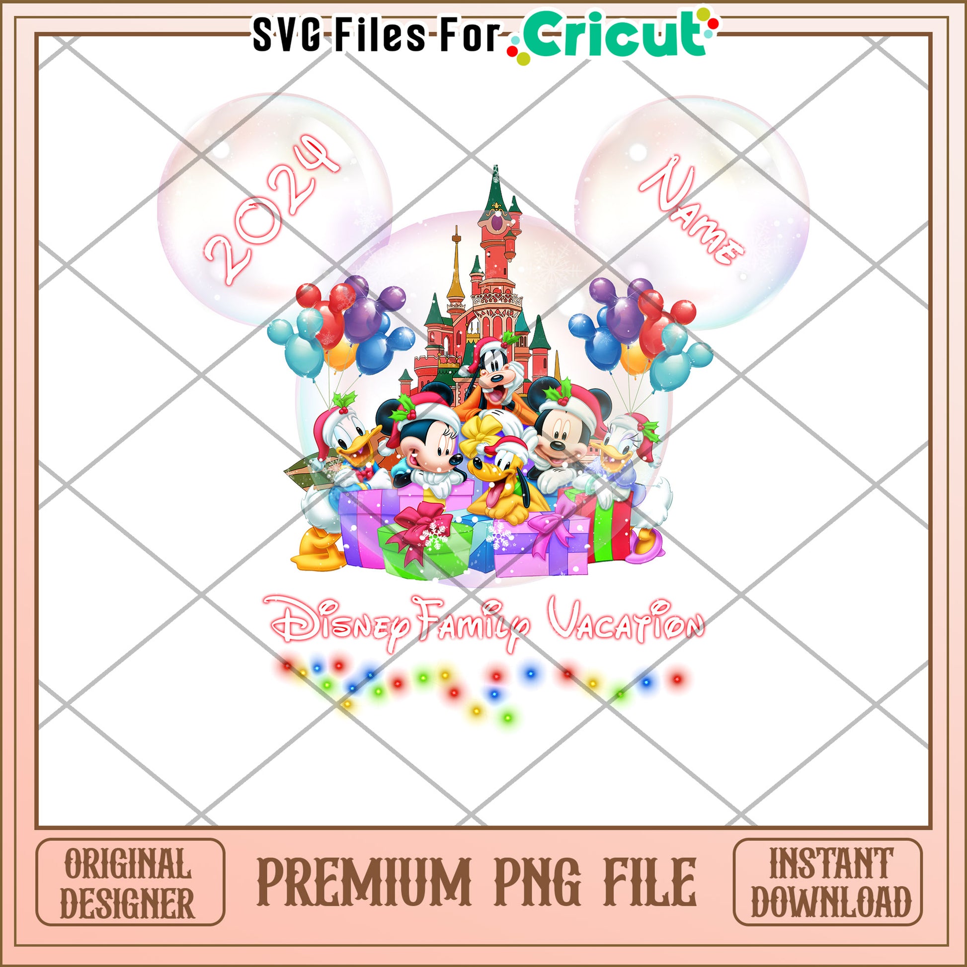 Disney Family Christmas Vacation PNG