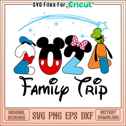 Disney Family Trip 2024 SVG Design