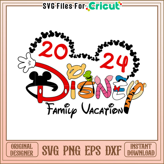Disney Family Vacation 2024 SVG Design