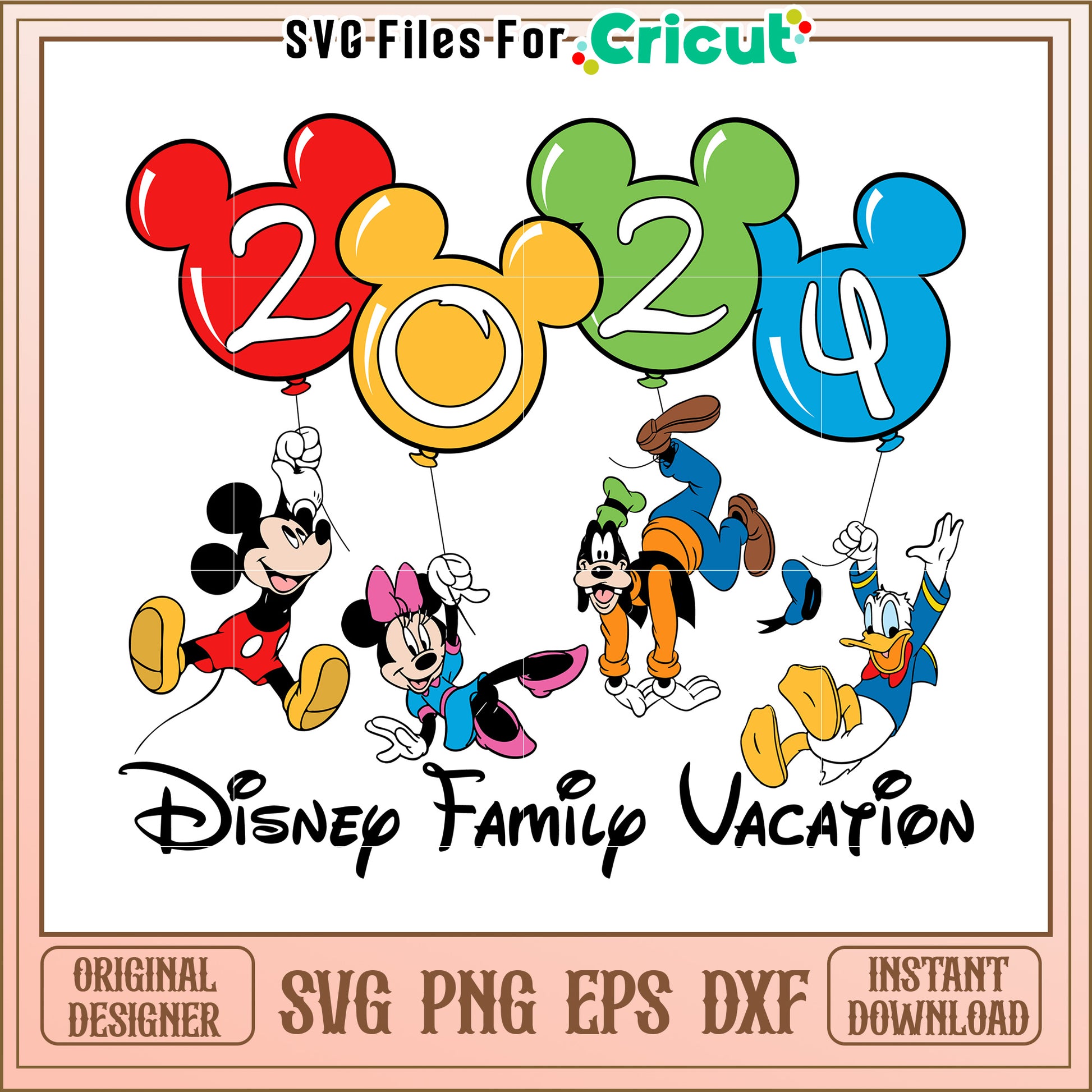 Disney Family Vacation SVG 2024 Design