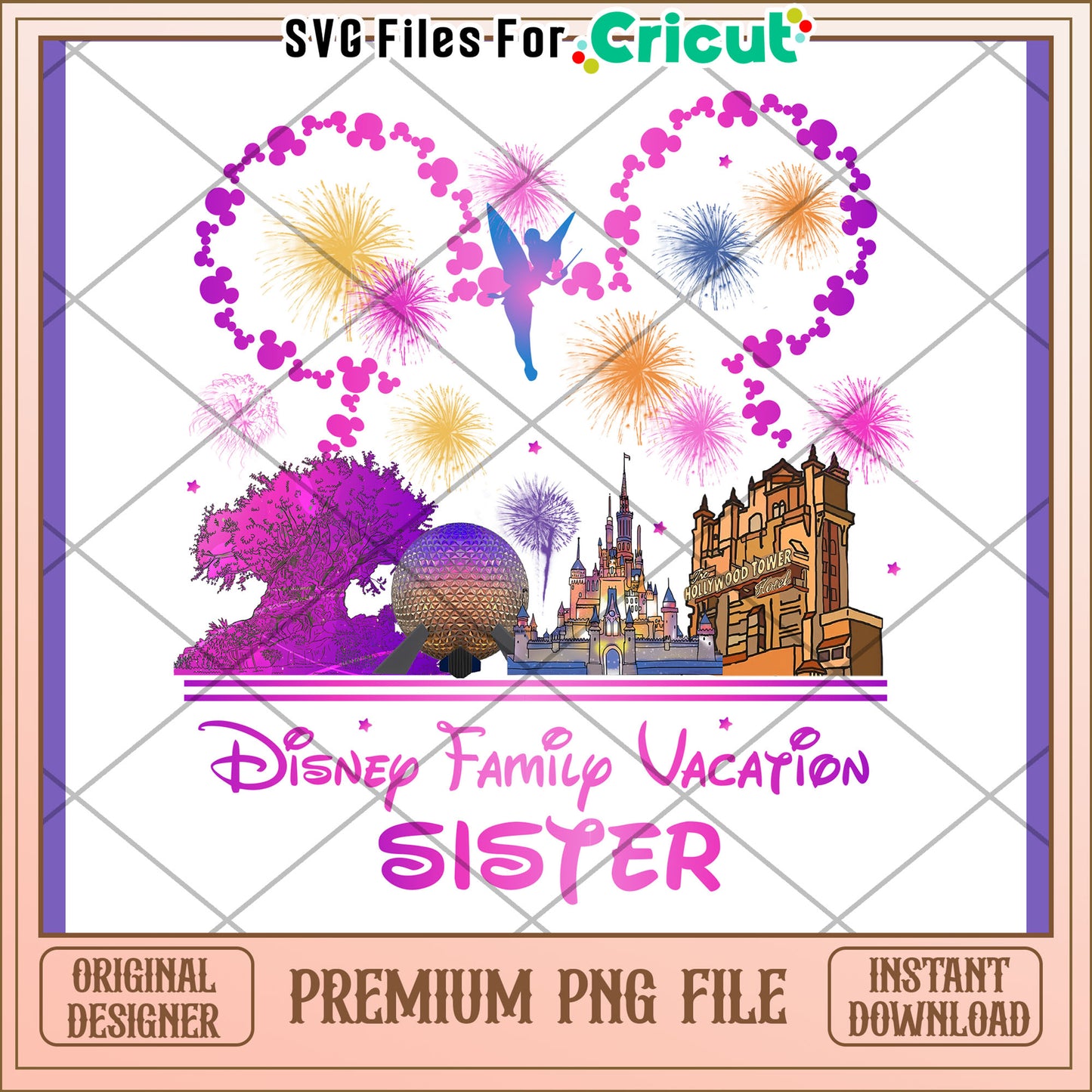 Disney Family Vacation Sister PNG