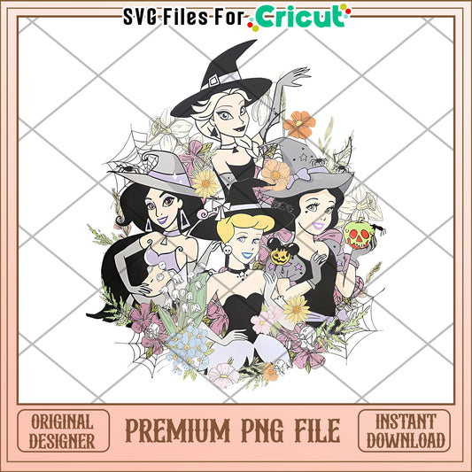 Disney Floral Halloween Princess png, halloween kills​ png, halloween era png