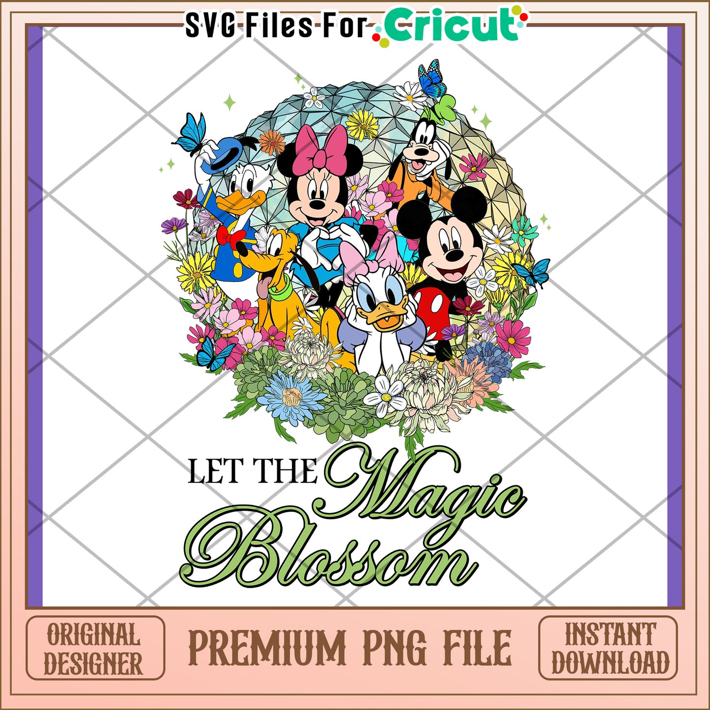 Disney Floral PNG Let the Magic Blossom