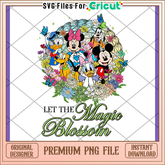 Disney Floral PNG Let the Magic Blossom