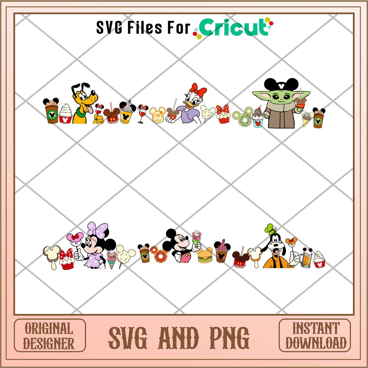 Disneyland food and snack svg bundle 