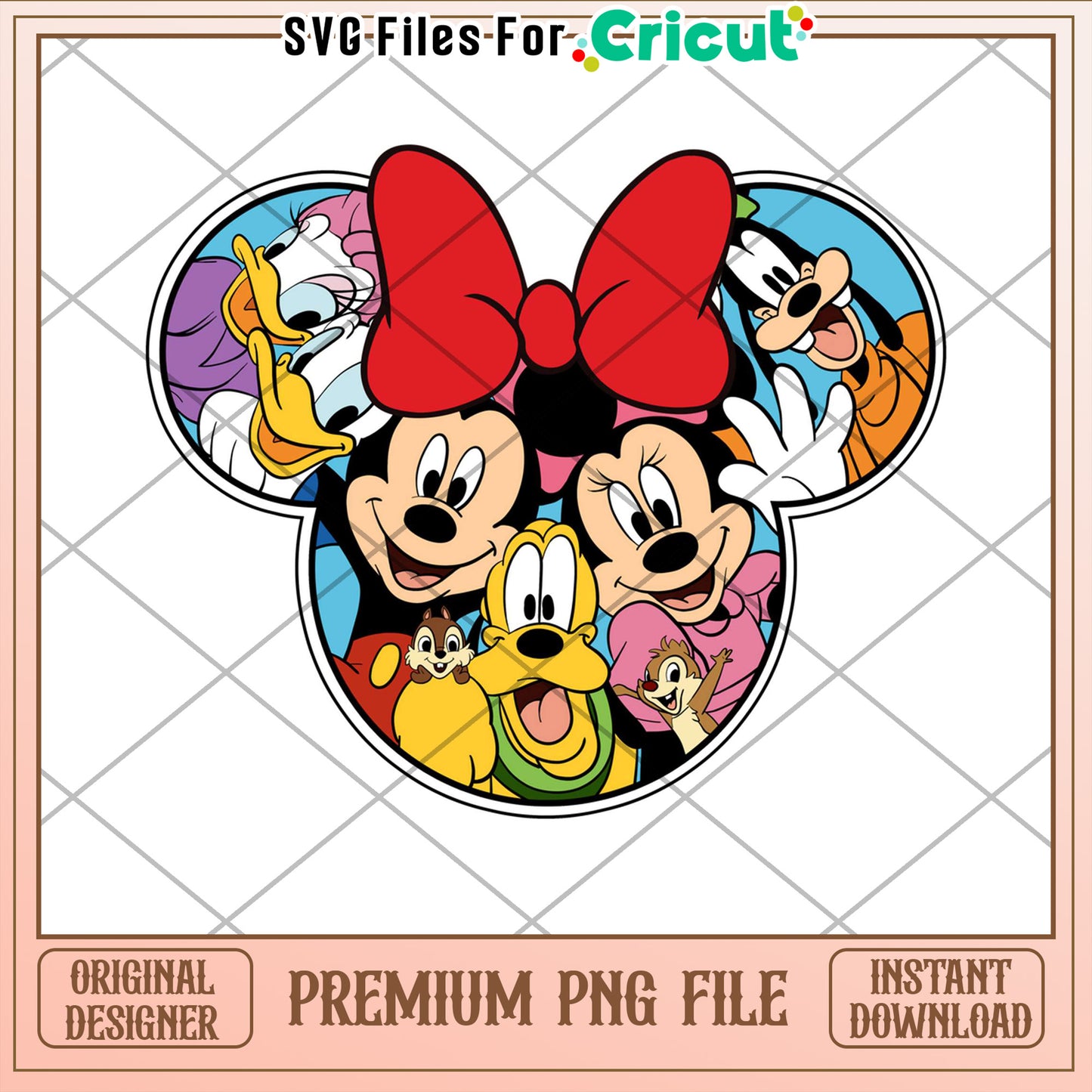 Disney Friends PNG Cricut Design