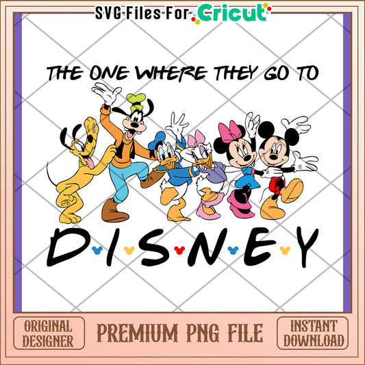 Disney Friends PNG Design Instant Download