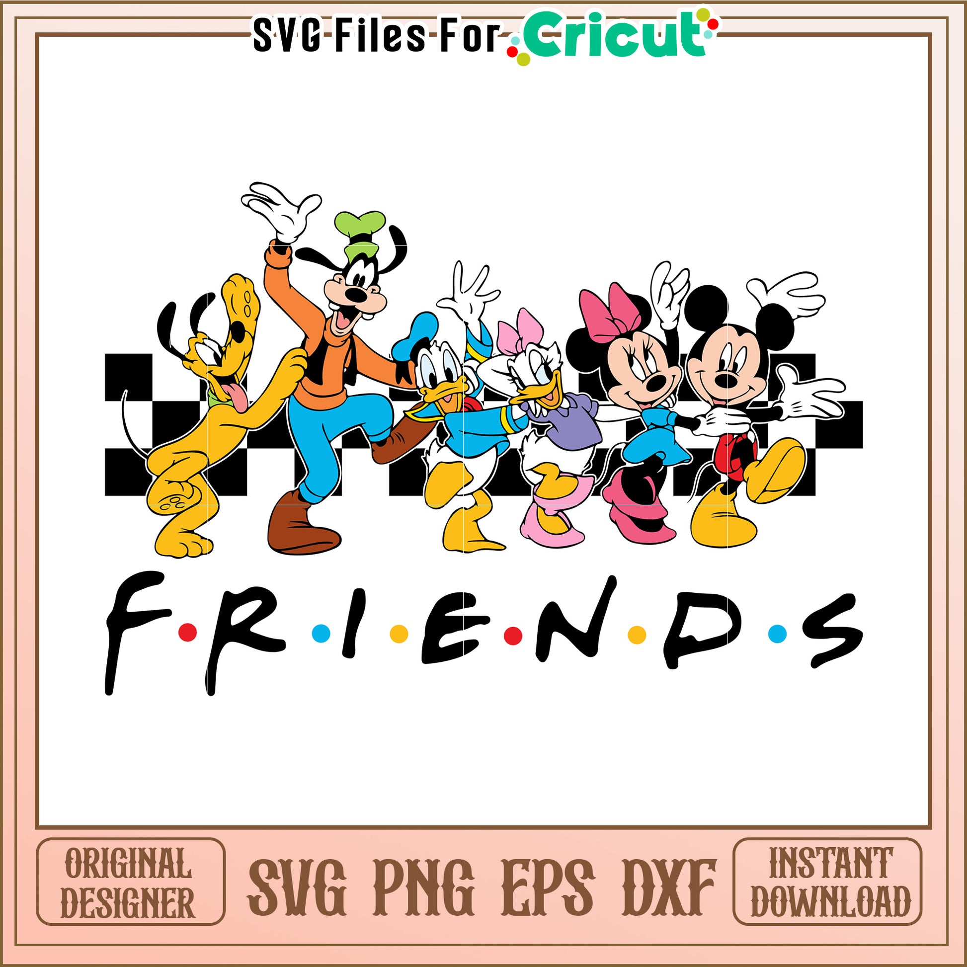 Disney Friends SVG Design Instant Download