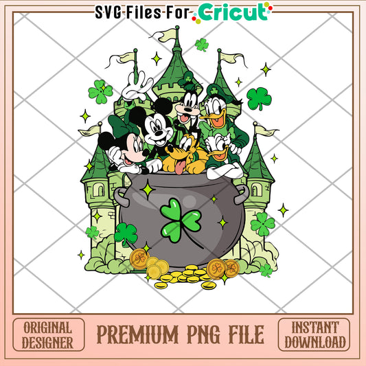 Disney Friends St Patrick's Day PNG Instant Download