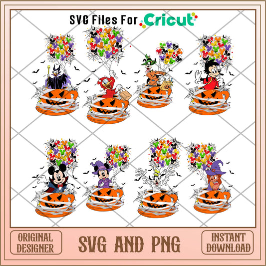 Disney Halloween balloon svg bundle 