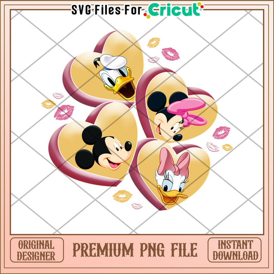 Disney Hearts PNG Valentines Day Download