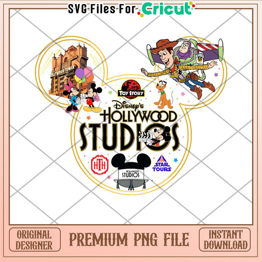 Disney Hollywood Studios PNG Design for Cricut Users Downloadable File