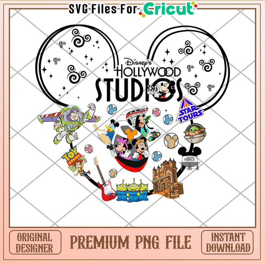 Disney Hollywood Studios PNG File for Cricut Crafts and Projects