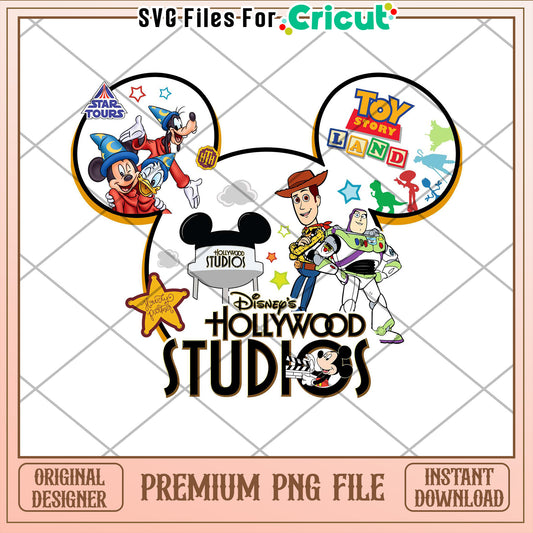 Disney Hollywood Studios PNG File for Cricut Design Projects