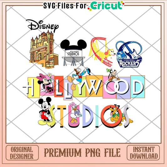 Disney Hollywood Studios SVG PNG File for Cricut Instant Download