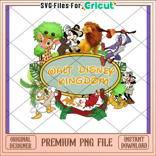 Disney Kingdom PNG Safari Friends Design