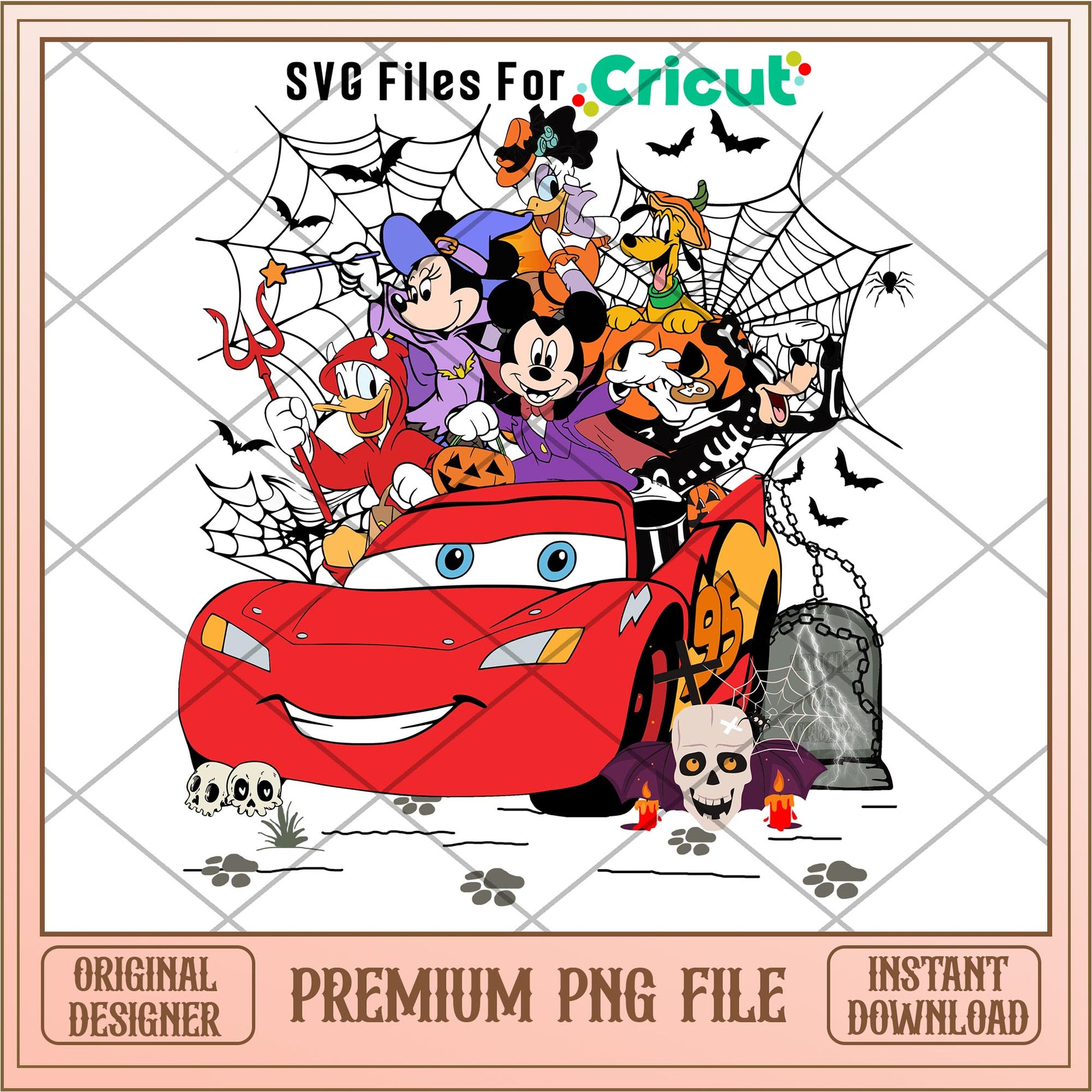 Disney Lightning Mcqueen Hallowee png, Disney characters png, Digital Download