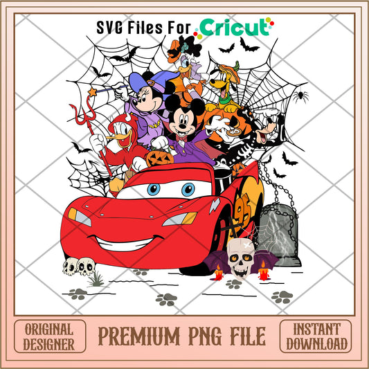 Disney Lightning Mcqueen Hallowee png, Disney characters png, Digital Download