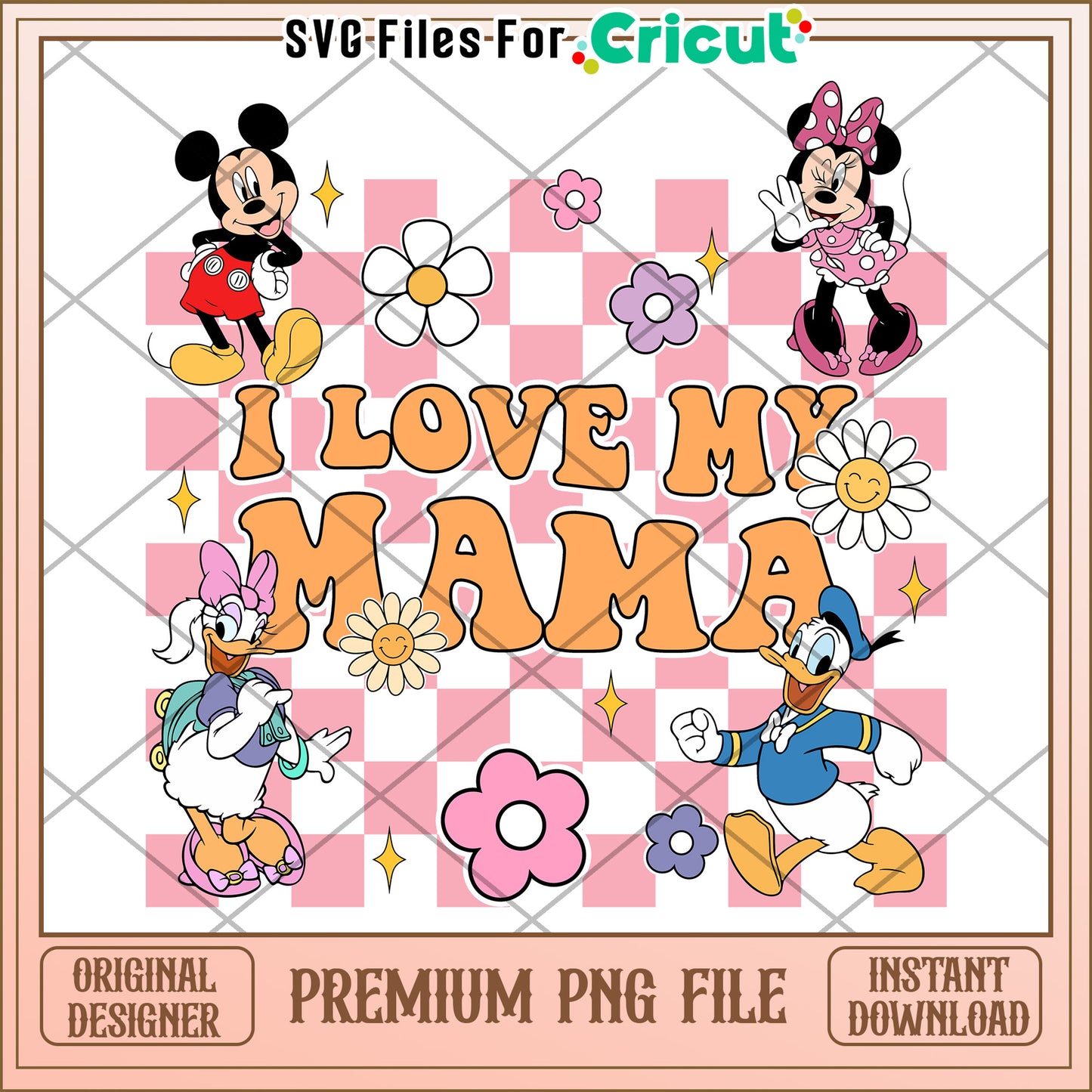 Disney Mama PNG Retro Design