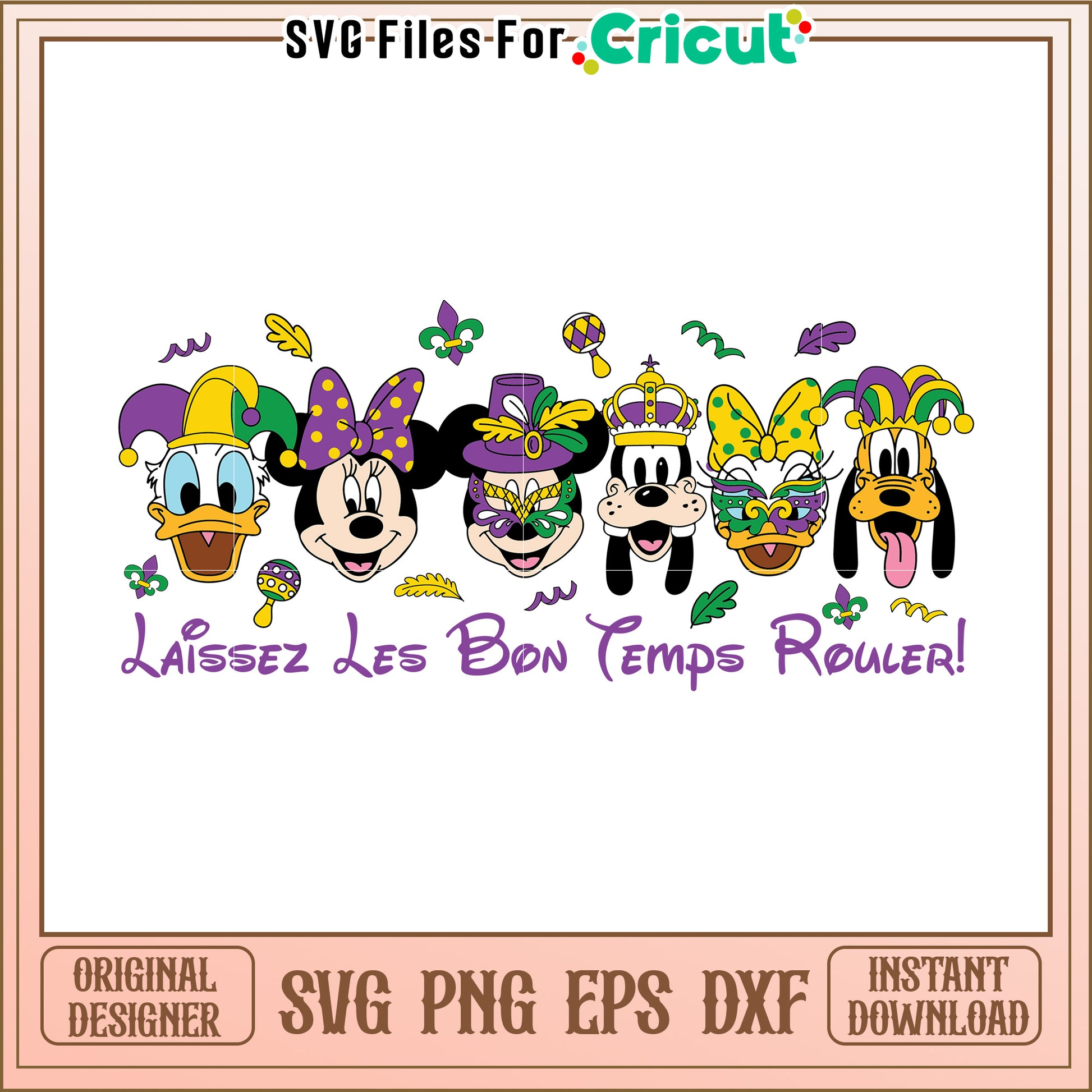 Disney Mardi Gras SVG Bundle PNG EPS DXF