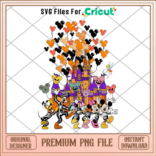 Disney Mickey Halloween Png, Disney characters png, Digital Download