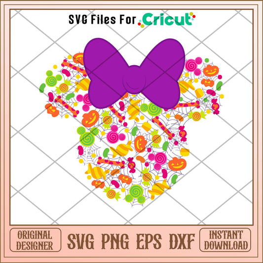 Disney Micnnie  Mouse Icon Candy Halloween svg, Disney characters svg, Digital Download
