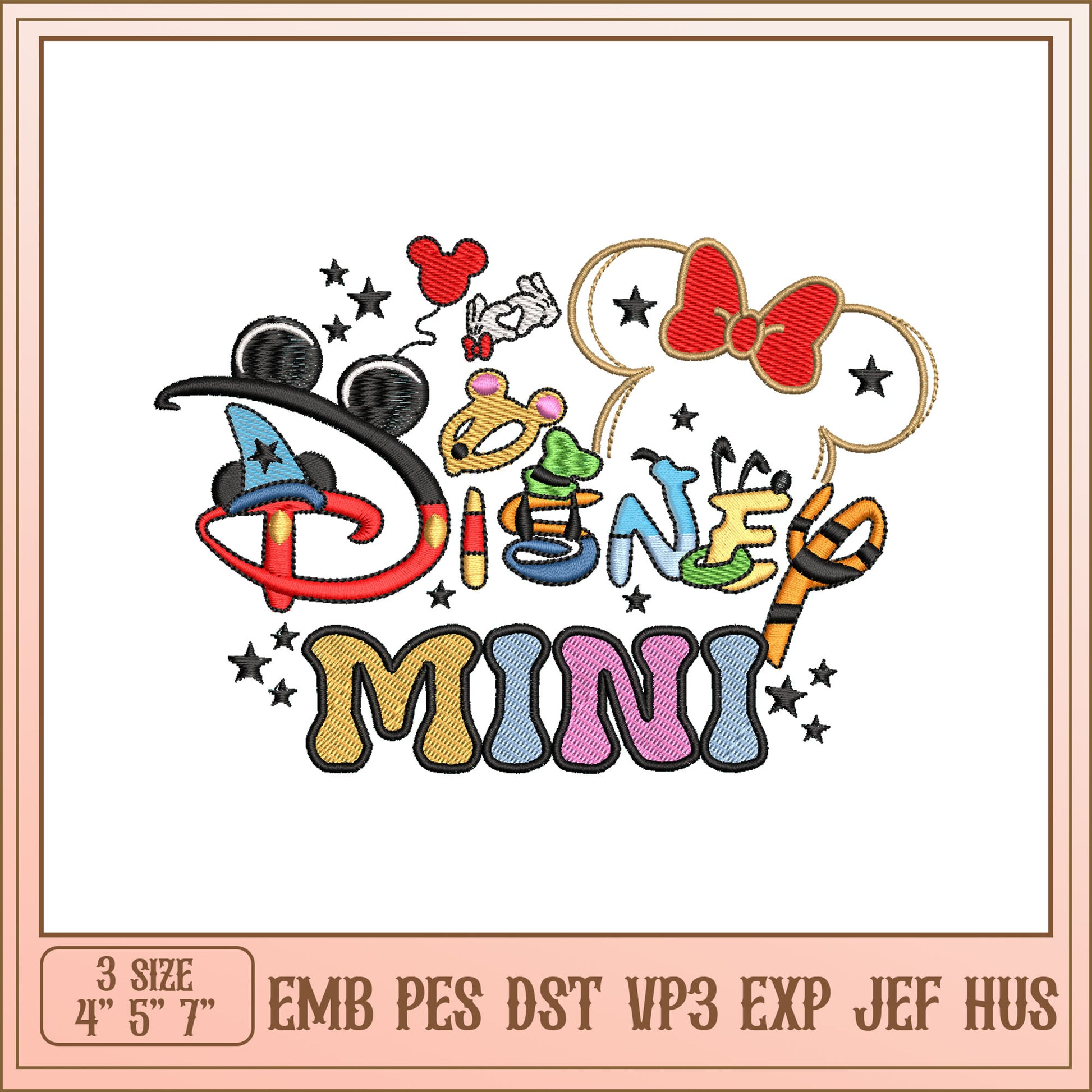 Disney Mini Embroidery Design
