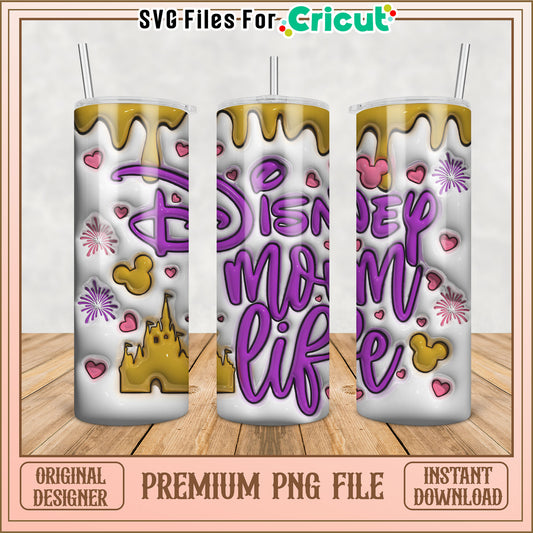 Disney Mom Life Tumbler PNG